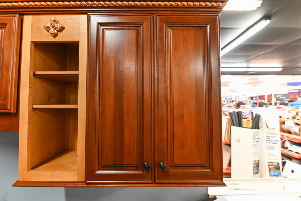 Decora Galleria Cherry Wood Traditional Partial Kitchen with Sink