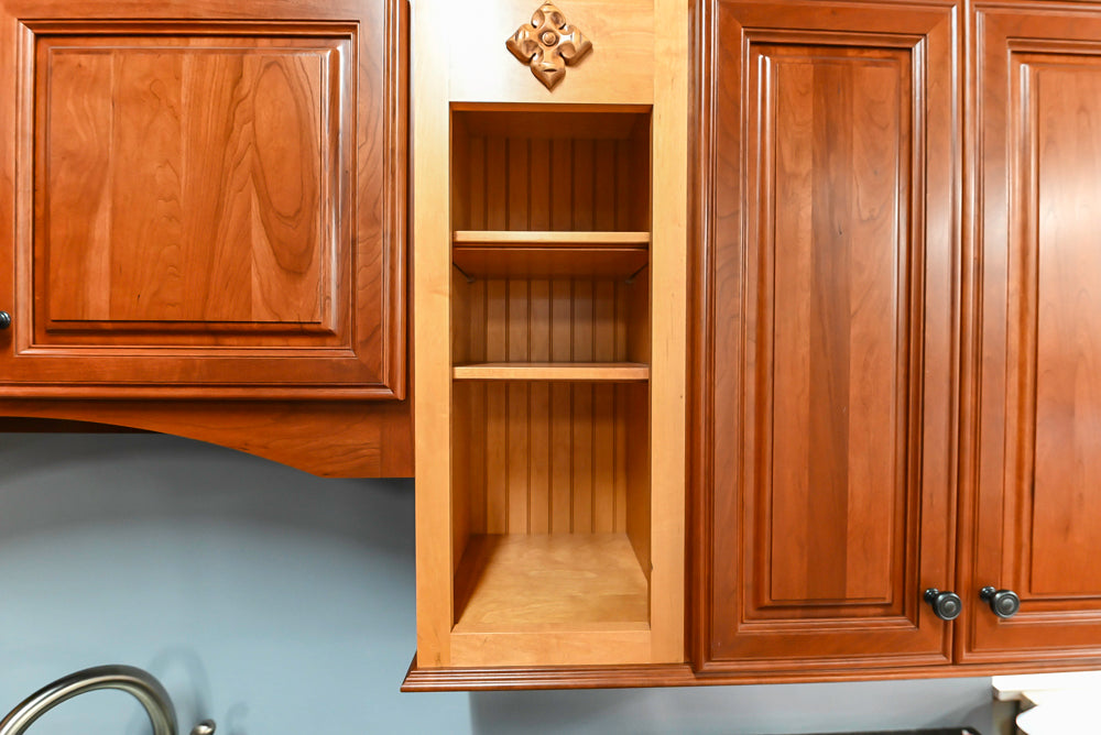Decora Galleria Cherry Wood Traditional Partial Kitchen with Sink