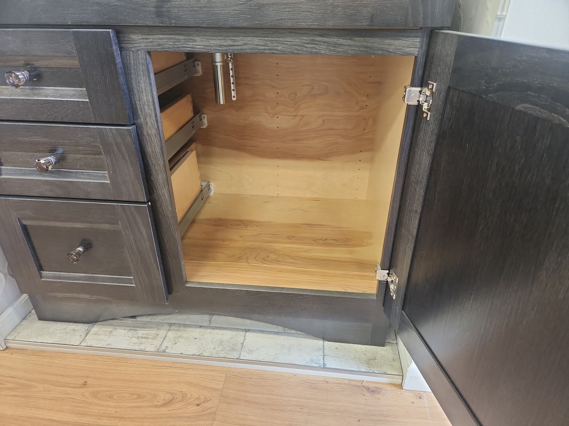 Merillat 36" Laredo Slate Hickory Traditional Vanity Suite