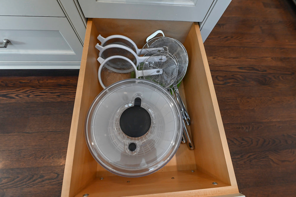 "The Berkley" Transitional White Kitchen with Island and 60" Wolf Range