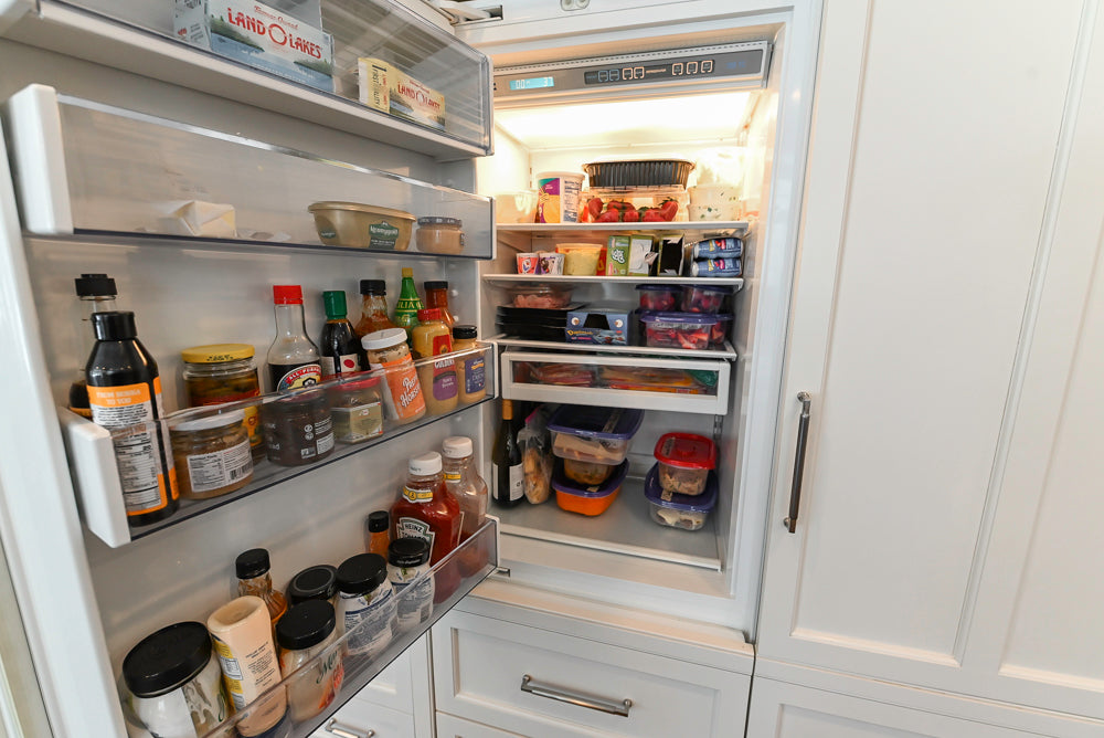 "The Berkley" Transitional White Kitchen with Island and 60" Wolf Range