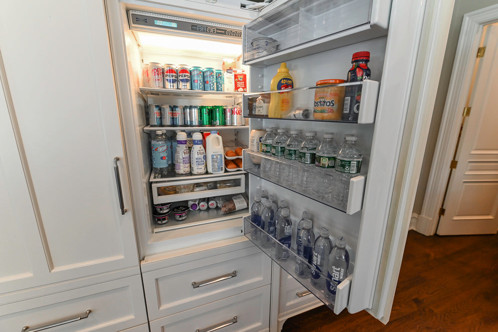 "The Berkley" Transitional White Kitchen with Island and 60" Wolf Range