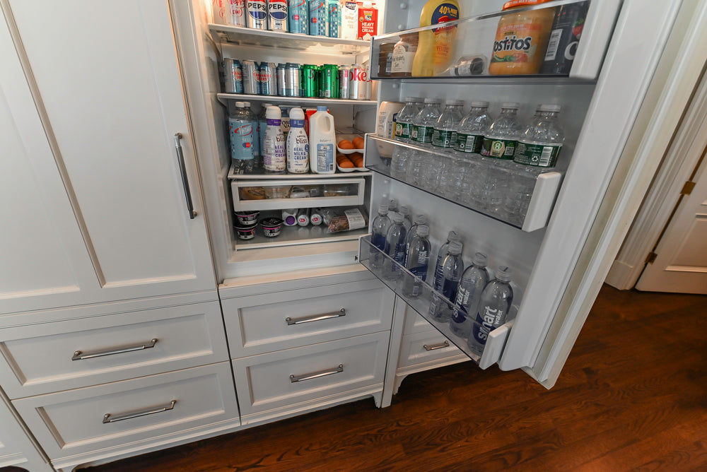 "The Berkley" Transitional White Kitchen with Island and 60" Wolf Range