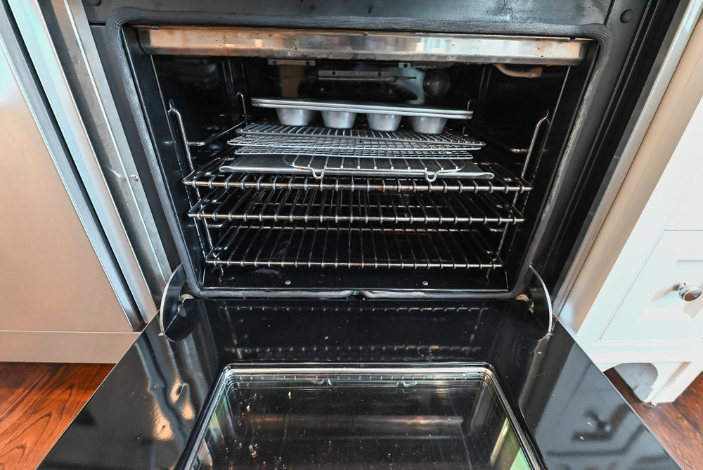 "The Berkley" Transitional White Kitchen with Island and 60" Wolf Range