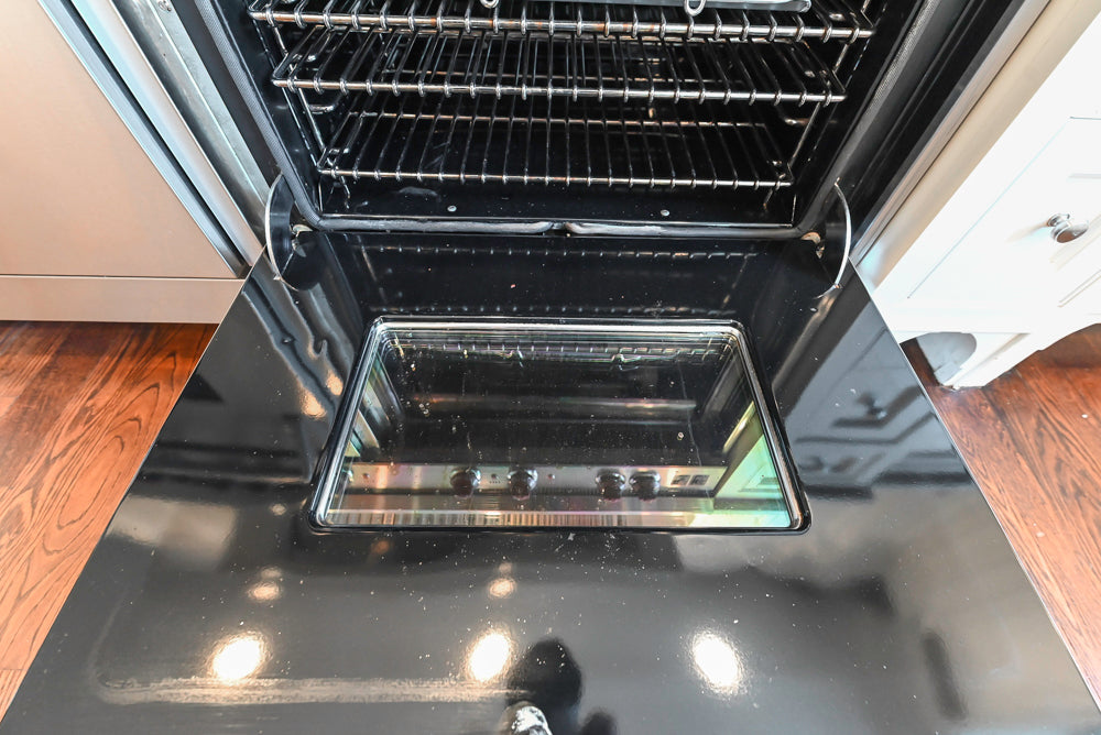"The Berkley" Transitional White Kitchen with Island and 60" Wolf Range