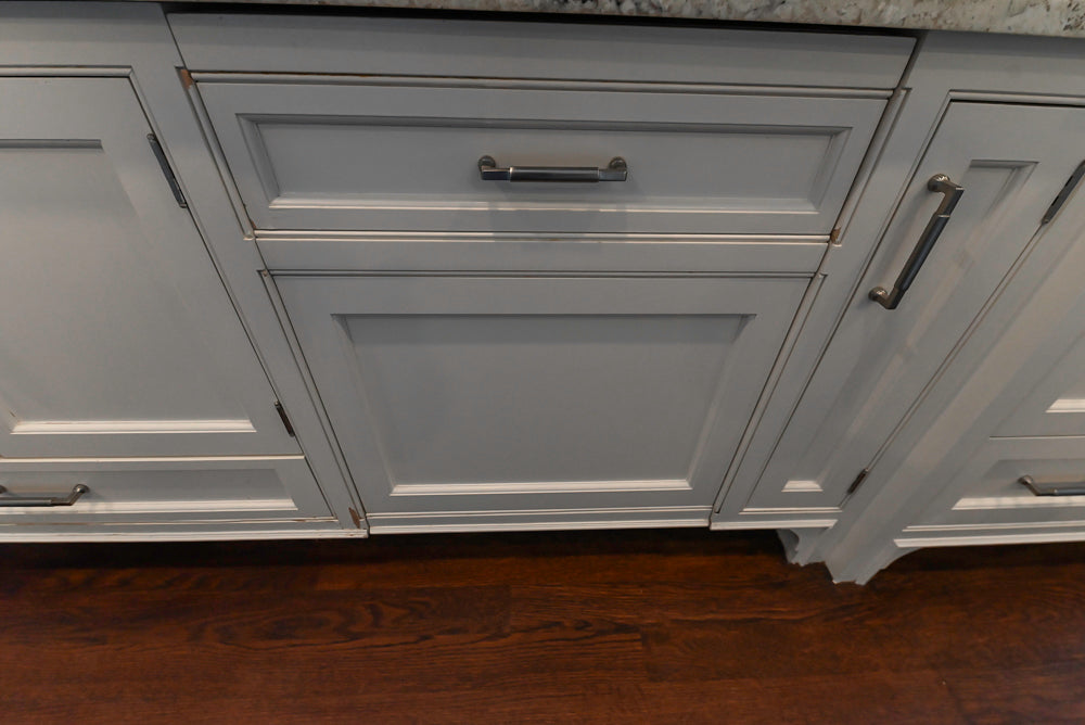 "The Berkley" Transitional White Kitchen with Island and 60" Wolf Range