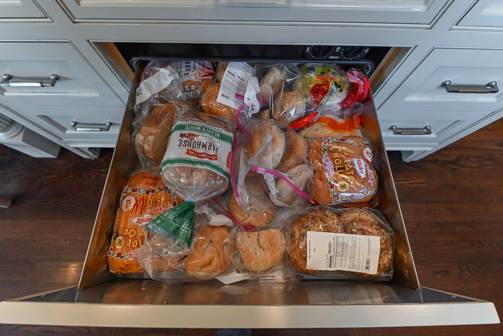 "The Berkley" Transitional White Kitchen with Island and 60" Wolf Range