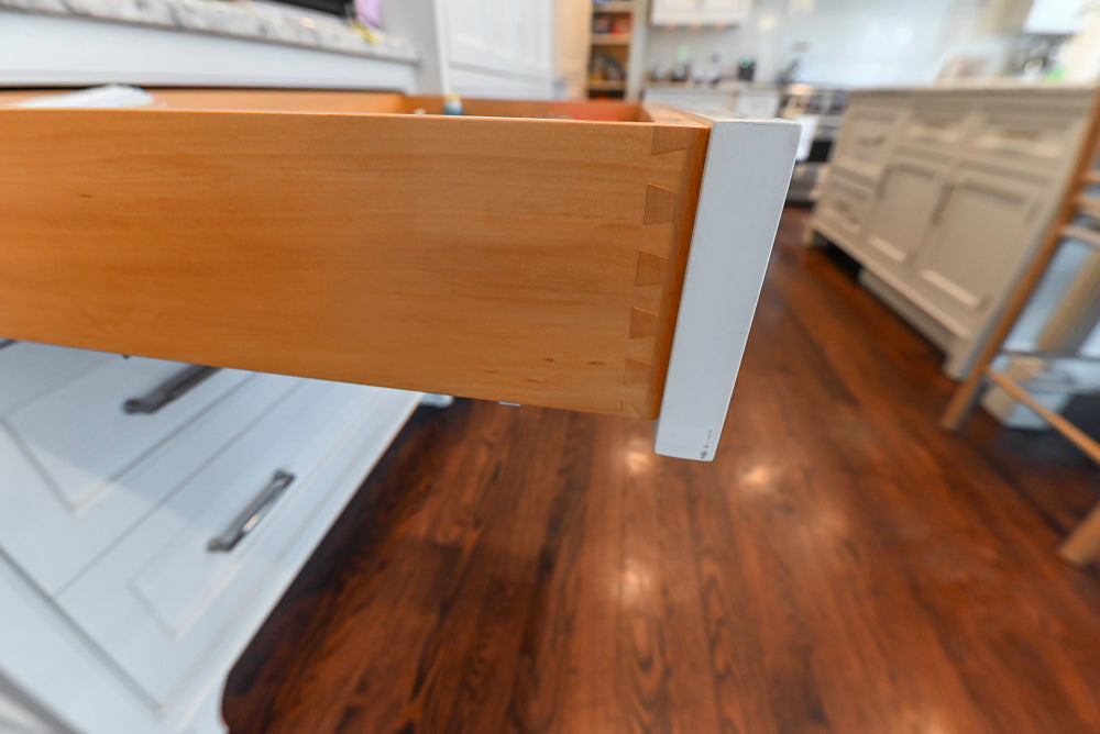 "The Berkley" Transitional White Kitchen with Island and 60" Wolf Range