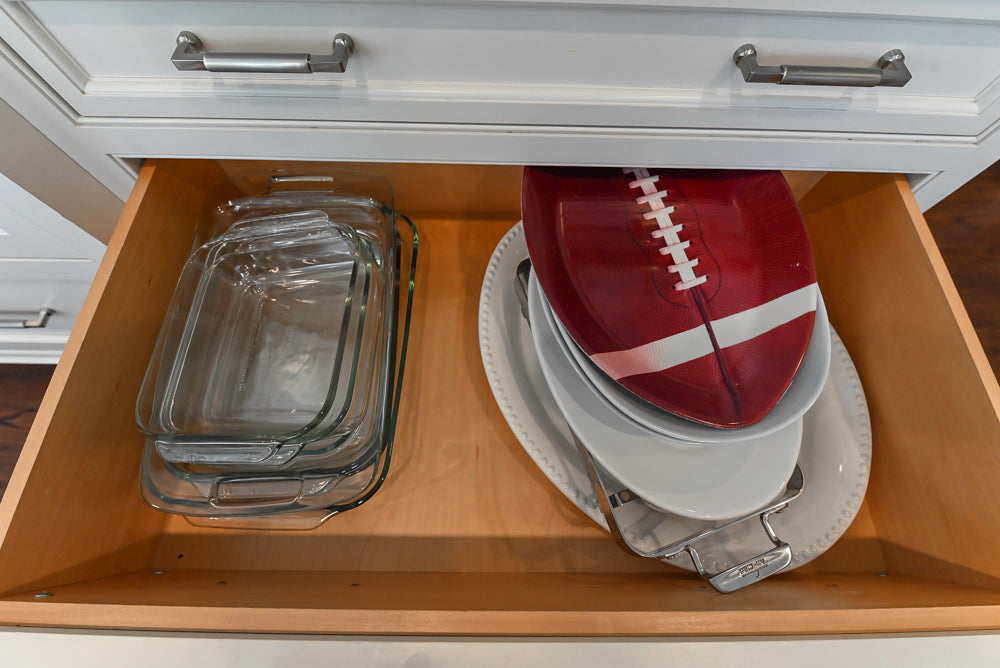 "The Berkley" Transitional White Kitchen with Island and 60" Wolf Range