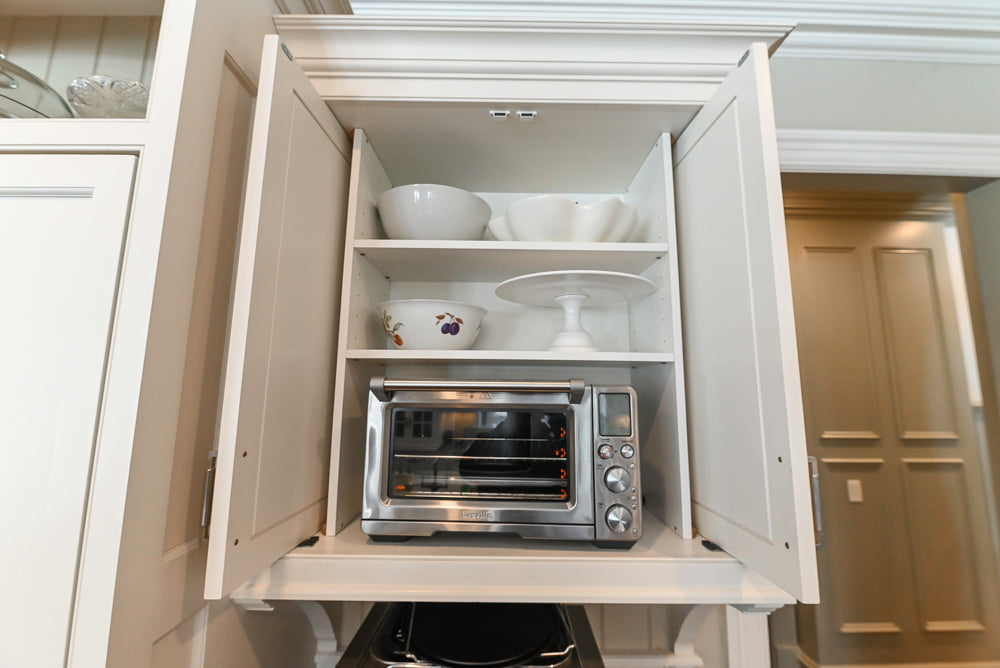 "The Berkley" Transitional White Kitchen with Island and 60" Wolf Range
