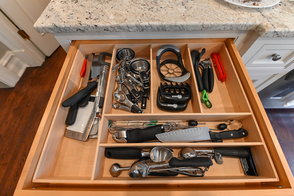 "The Berkley" Transitional White Kitchen with Island and 60" Wolf Range