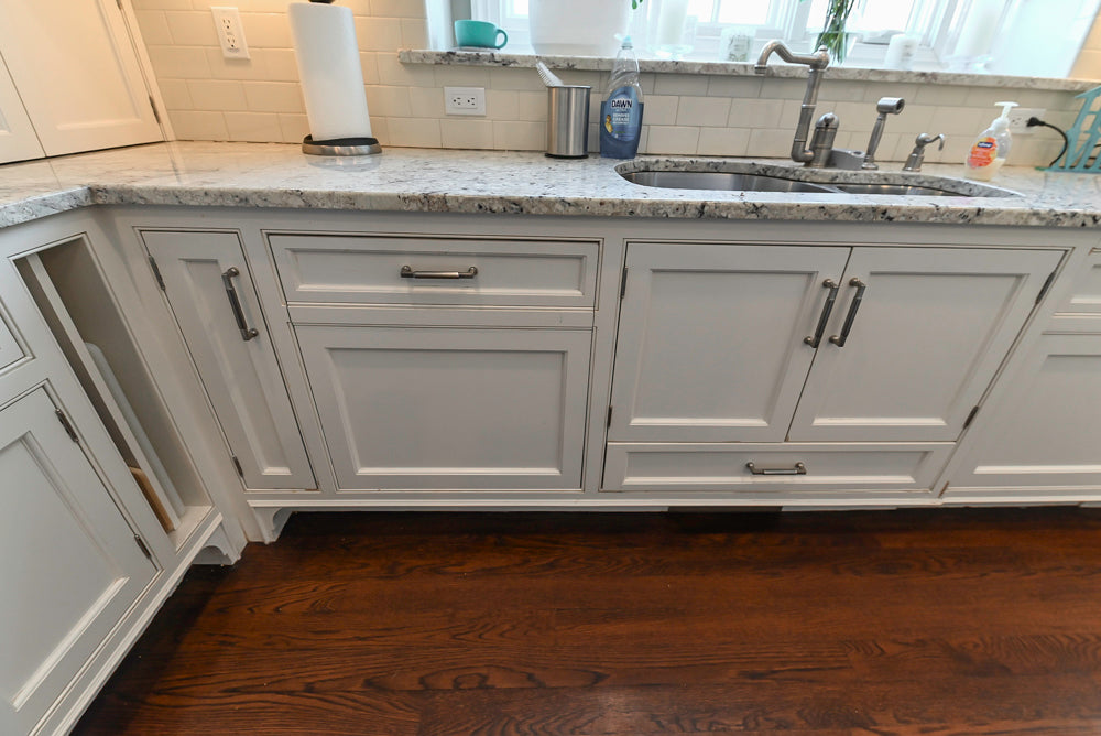 "The Berkley" Transitional White Kitchen with Island and 60" Wolf Range