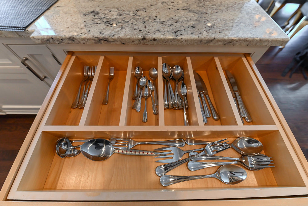 "The Berkley" Transitional White Kitchen with Island and 60" Wolf Range