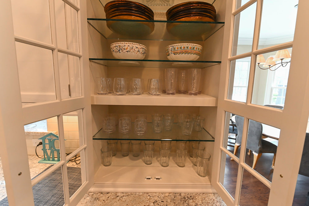 "The Berkley" Transitional White Kitchen with Island and 60" Wolf Range