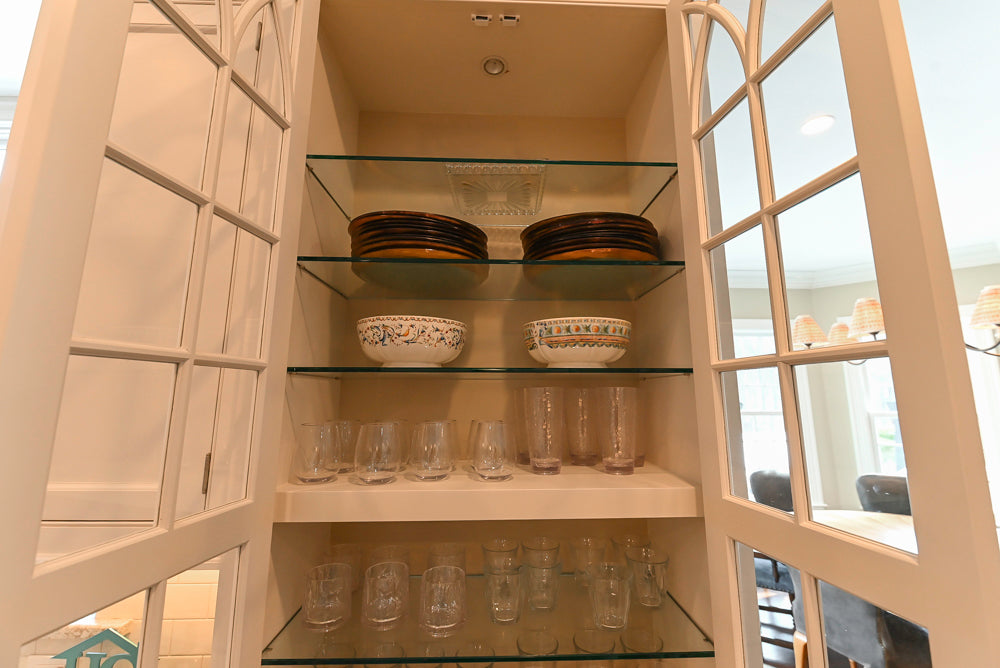 "The Berkley" Transitional White Kitchen with Island and 60" Wolf Range