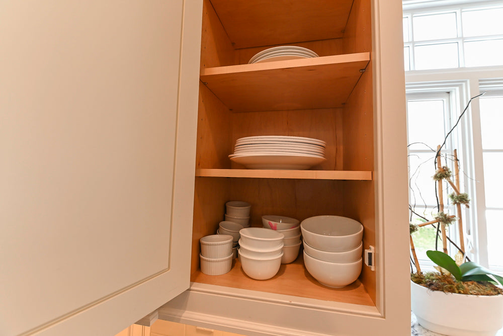 "The Berkley" Transitional White Kitchen with Island and 60" Wolf Range