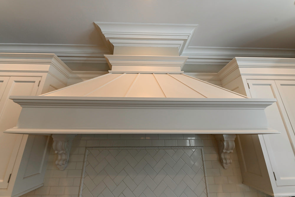 "The Berkley" Transitional White Kitchen with Island and 60" Wolf Range