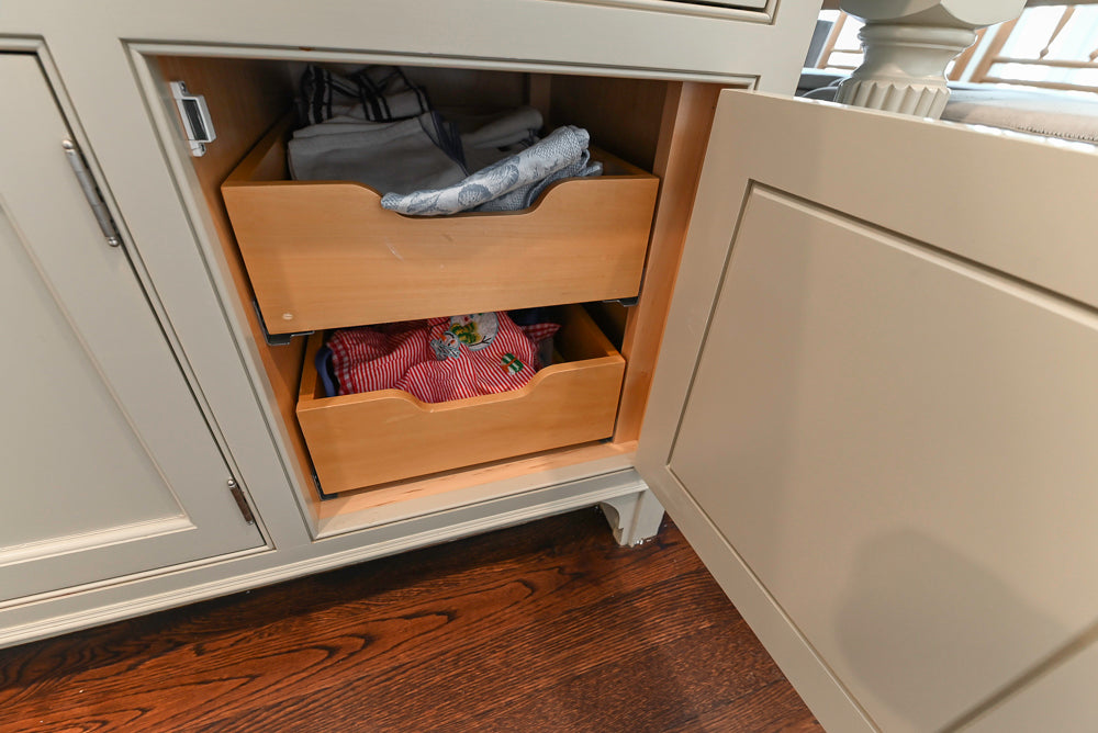 "The Berkley" Transitional White Kitchen with Island and 60" Wolf Range