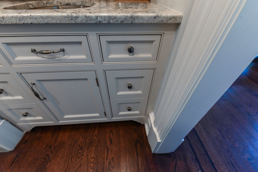 "The Highgate" Transitional White Butler's Pantry with Sink and Faucet