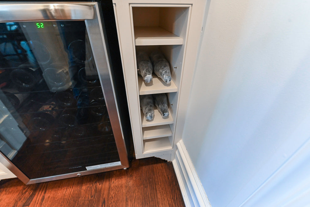 "The Highgate" Transitional White Butler's Pantry with Sink and Faucet