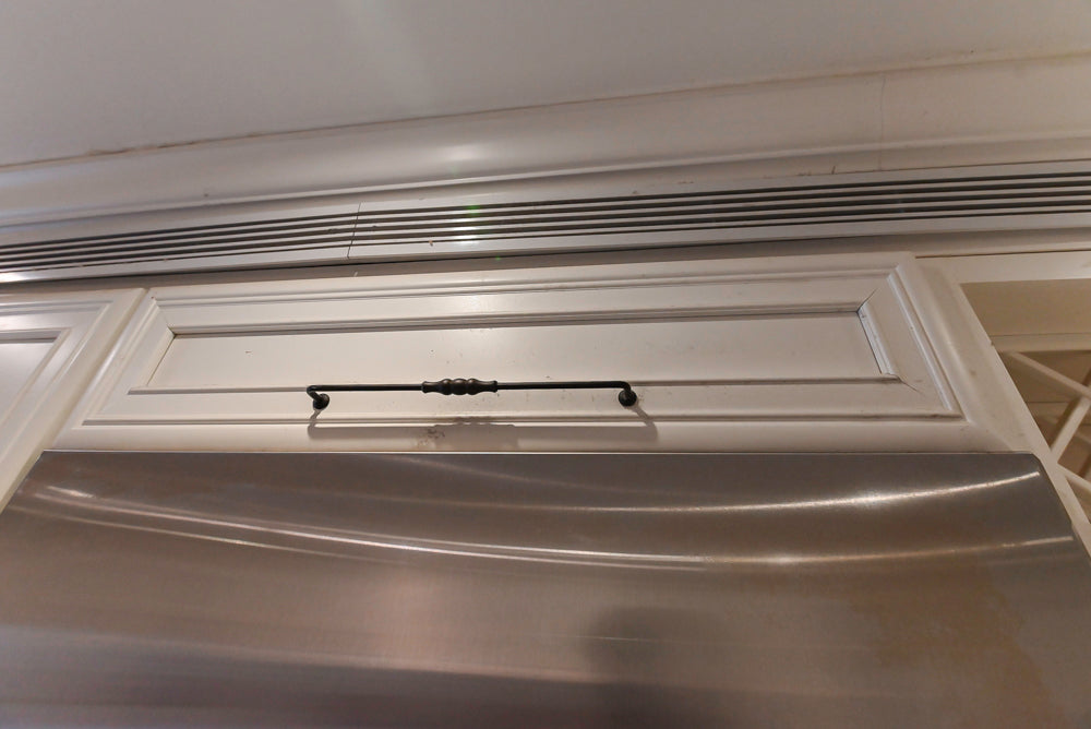 Candelight Traditional Off White Kitchen with Island and Monogram Appliances