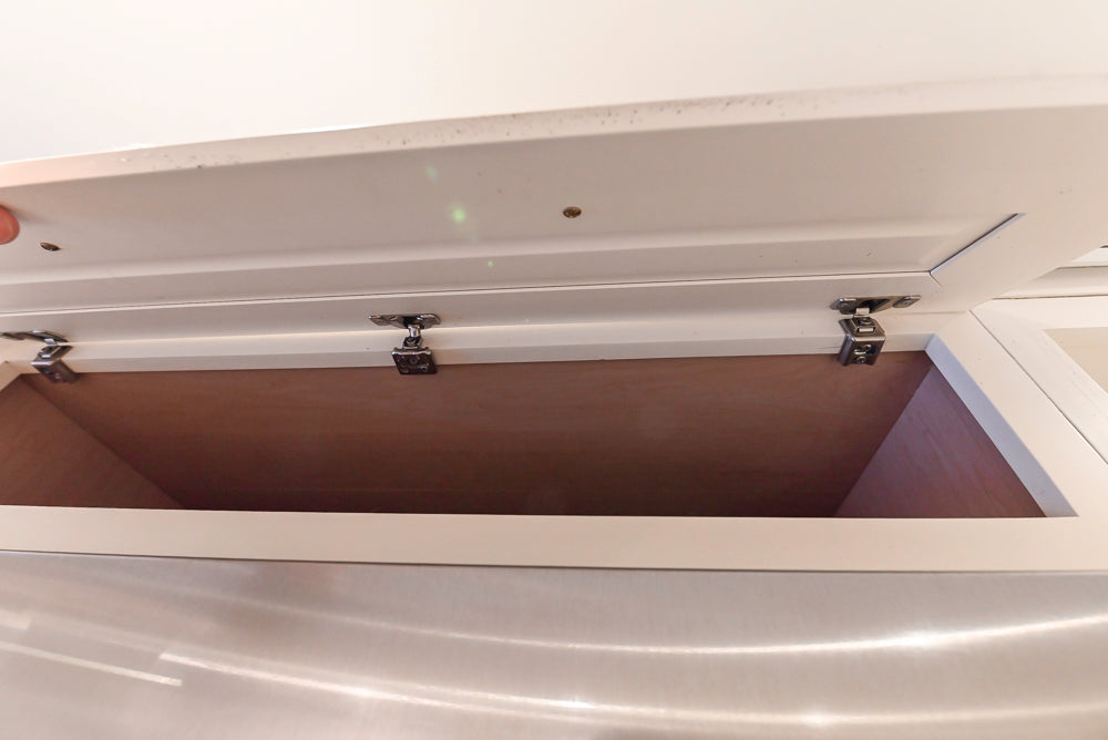 Candelight Traditional Off White Kitchen with Island and Monogram Appliances