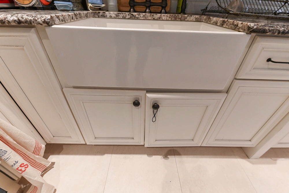 Candelight Traditional Off White Kitchen with Island and Monogram Appliances