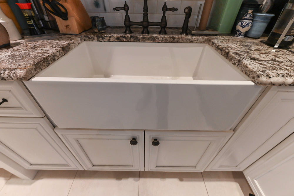 Candelight Traditional Off White Kitchen with Island and Monogram Appliances