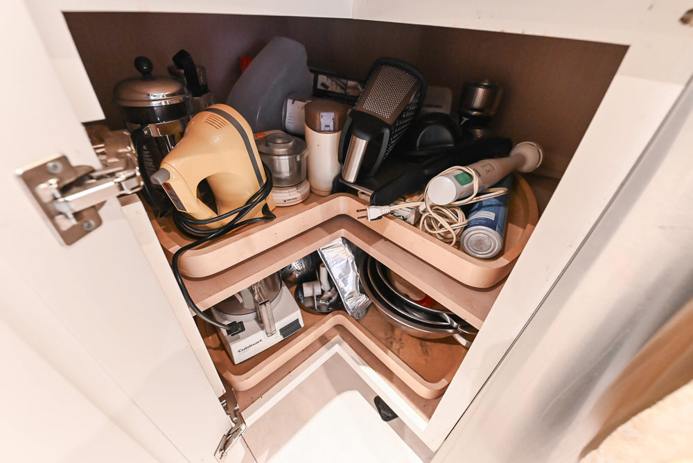 Candelight Traditional Off White Kitchen with Island and Monogram Appliances