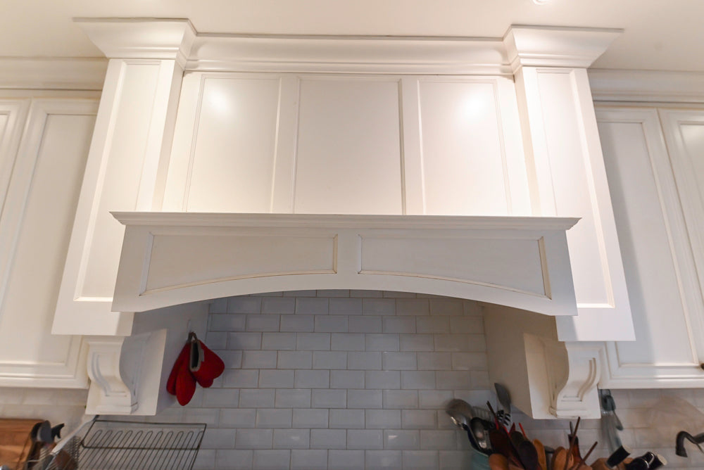 Candelight Traditional Off White Kitchen with Island and Monogram Appliances