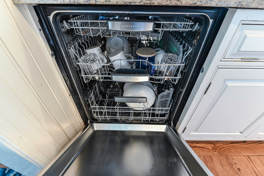 "The Radcliffe" Traditional White Kitchen with Island, Granite Countertops and Appliances
