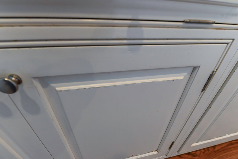 "The Radcliffe" Traditional White Kitchen with Island, Granite Countertops and Appliances