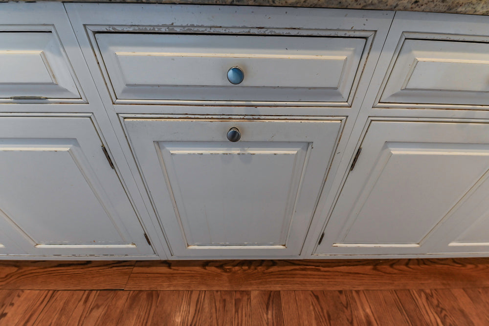"The Radcliffe" Traditional White Kitchen with Island, Granite Countertops and Appliances