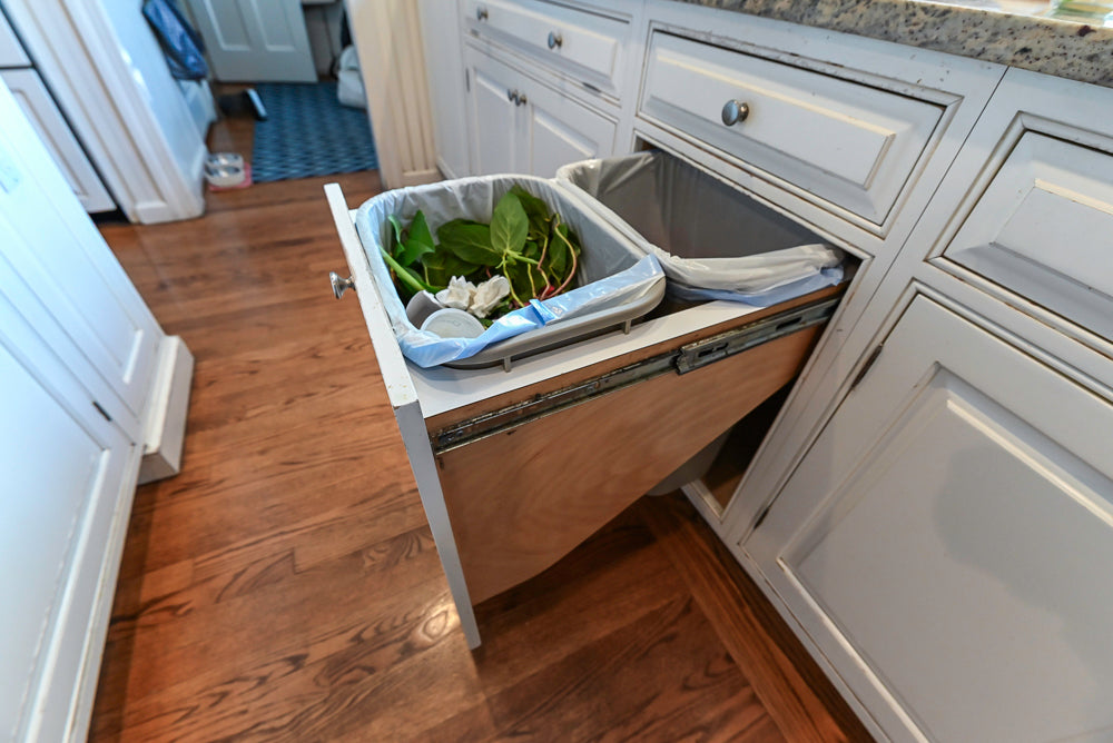 "The Radcliffe" Traditional White Kitchen with Island, Granite Countertops and Appliances