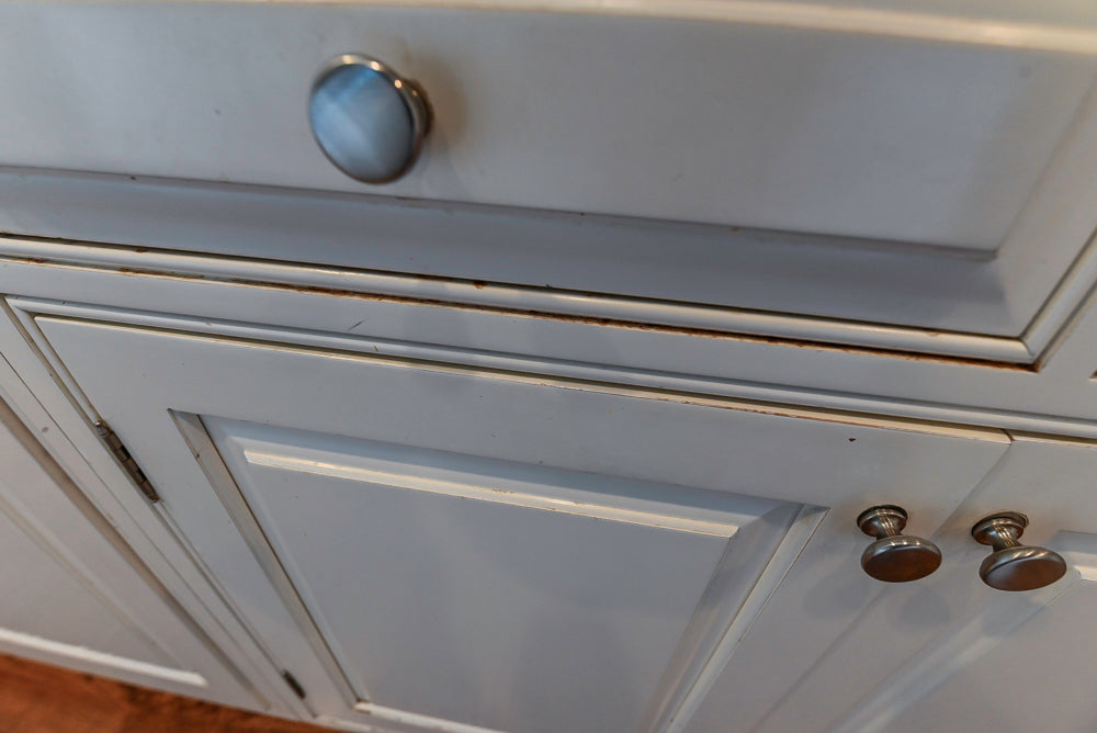 "The Radcliffe" Traditional White Kitchen with Island, Granite Countertops and Appliances
