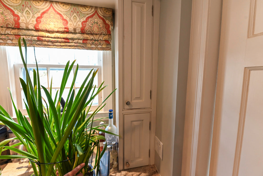 "The Radcliffe" Traditional White Kitchen with Island, Granite Countertops and Appliances