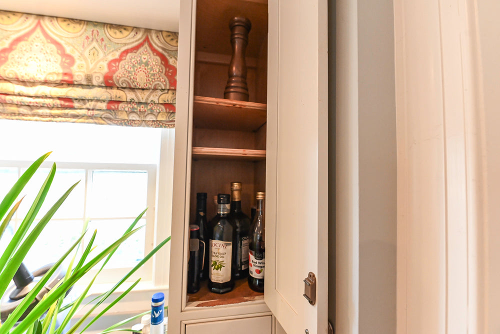 "The Radcliffe" Traditional White Kitchen with Island, Granite Countertops and Appliances