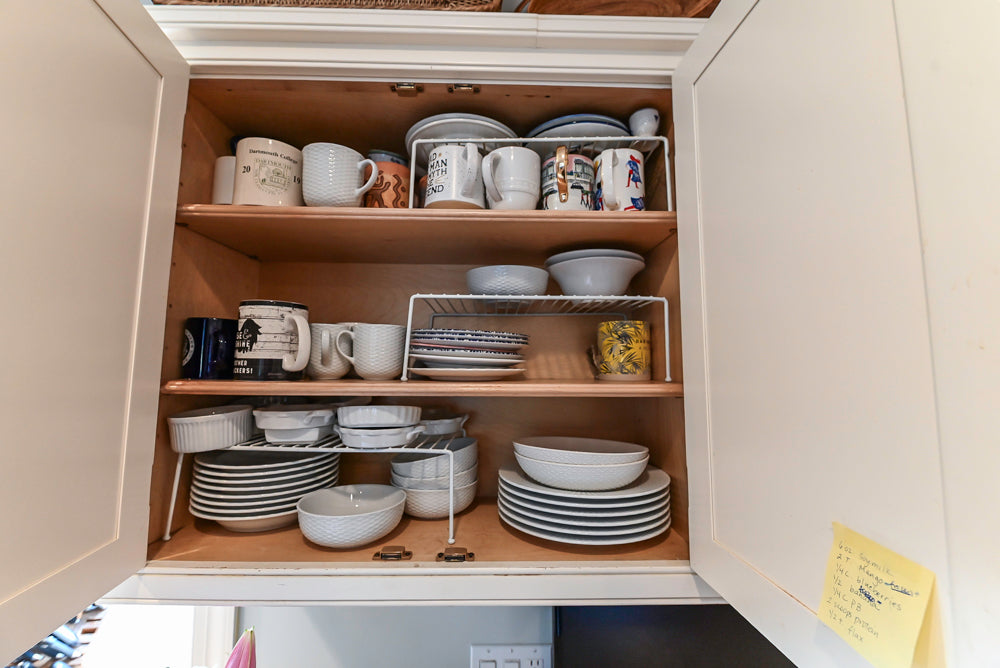 "The Radcliffe" Traditional White Kitchen with Island, Granite Countertops and Appliances