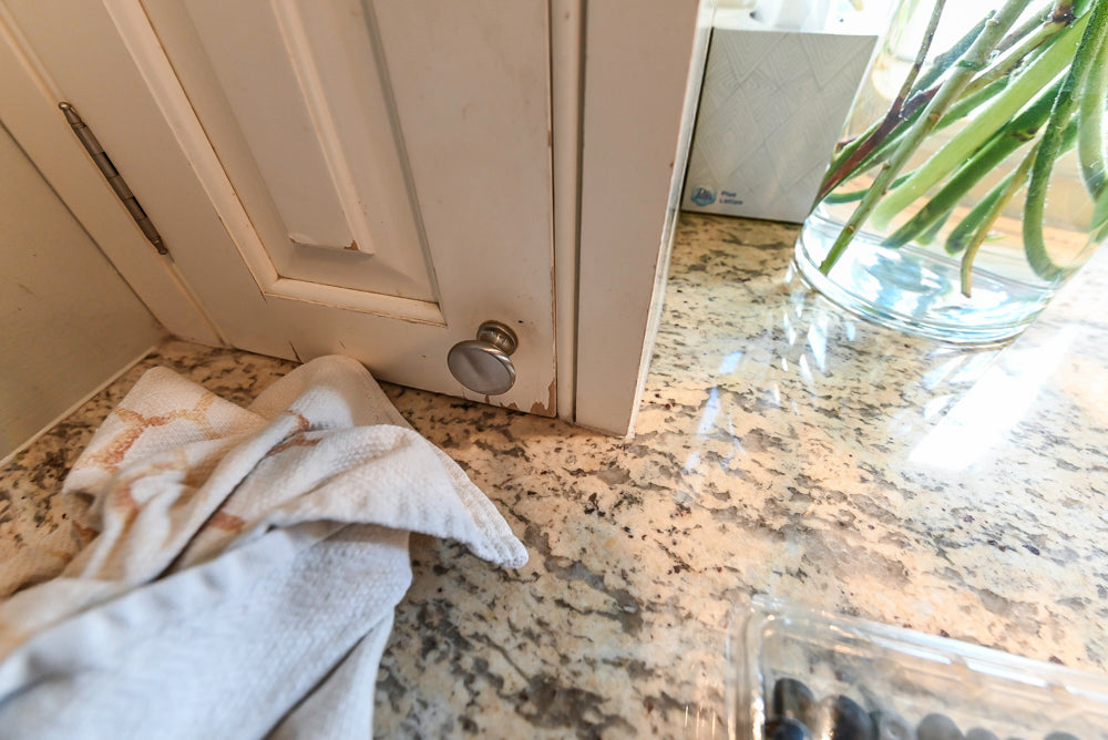 "The Radcliffe" Traditional White Kitchen with Island, Granite Countertops and Appliances