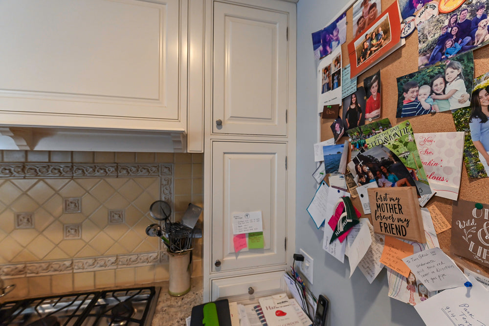 "The Radcliffe" Traditional White Kitchen with Island, Granite Countertops and Appliances