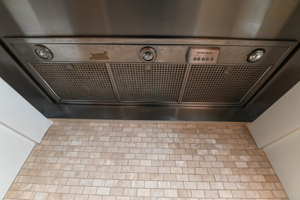 “The Providence” Custom Traditional White Kitchen with Wood Top Island & Monogram Appliances