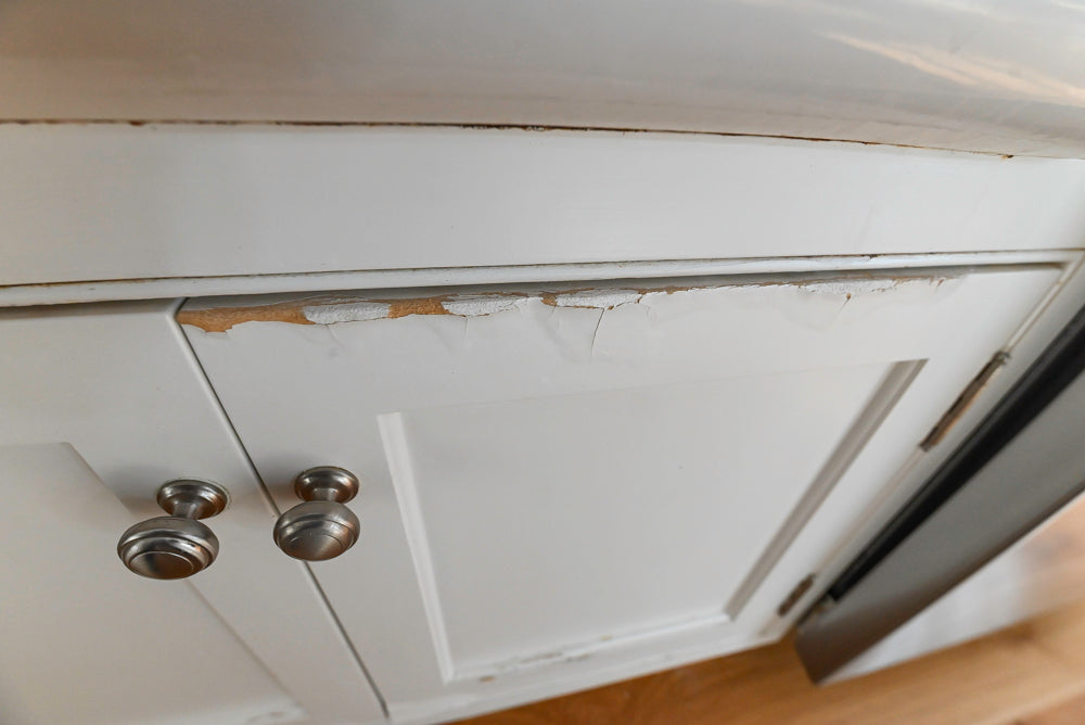 “The Providence” Custom Traditional White Kitchen with Wood Top Island & Monogram Appliances