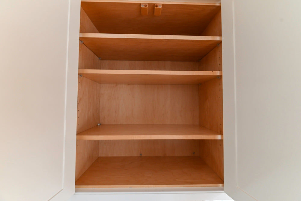 “The Providence” Custom Traditional White Kitchen with Wood Top Island & Monogram Appliances