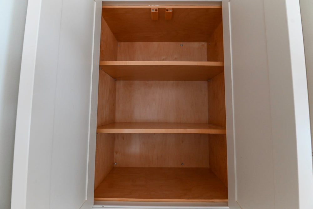 “The Providence” Custom Traditional White Kitchen with Wood Top Island & Monogram Appliances