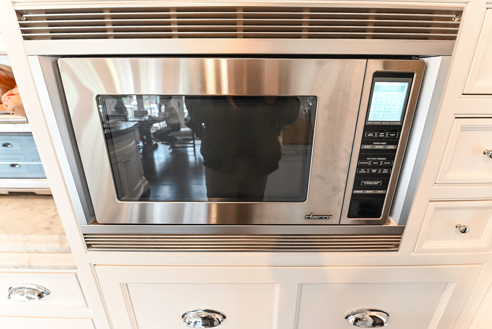 Premier Custom-Built White Transitional Kitchen with Island & Appliances