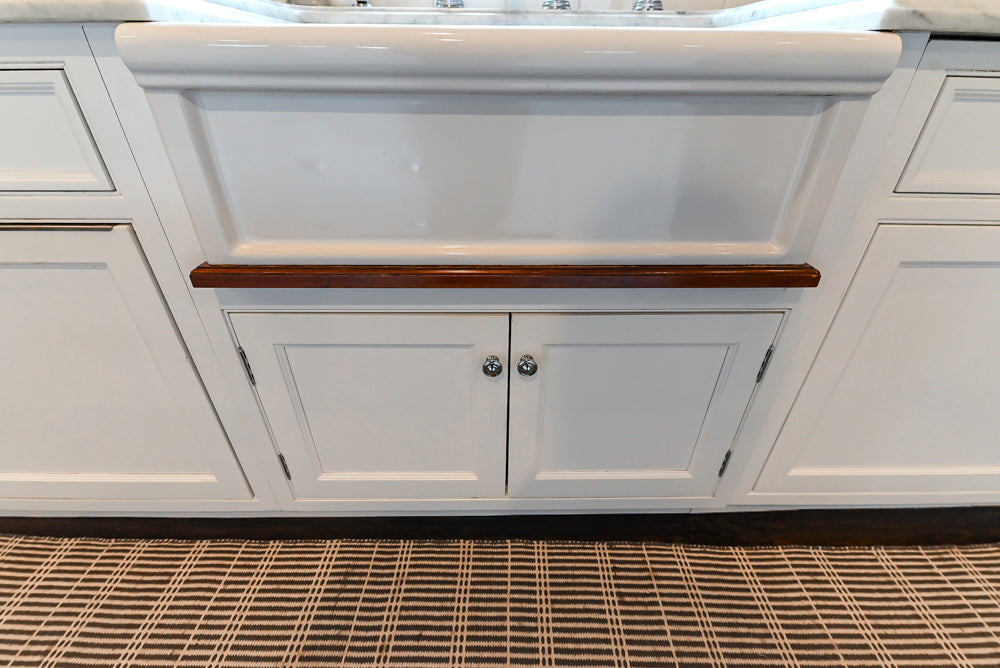 Premier Custom-Built White Transitional Kitchen with Island & Appliances