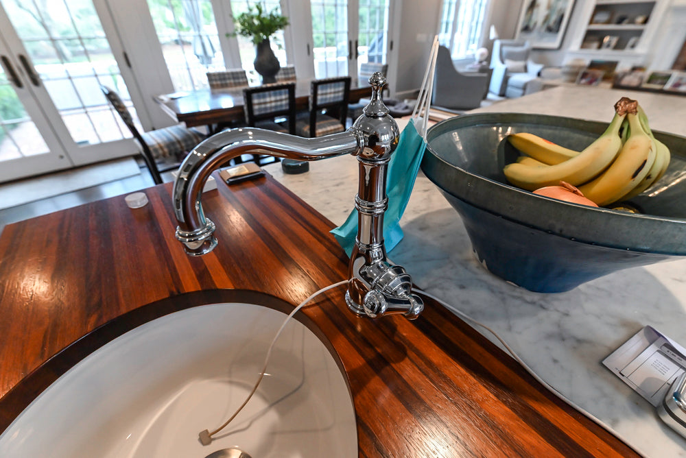 Premier Custom-Built White Transitional Kitchen with Island & Appliances