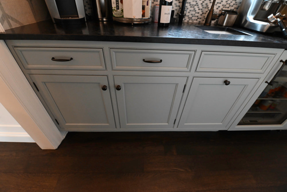 Premier Custom-Built Transitional Grey Butler's Pantry