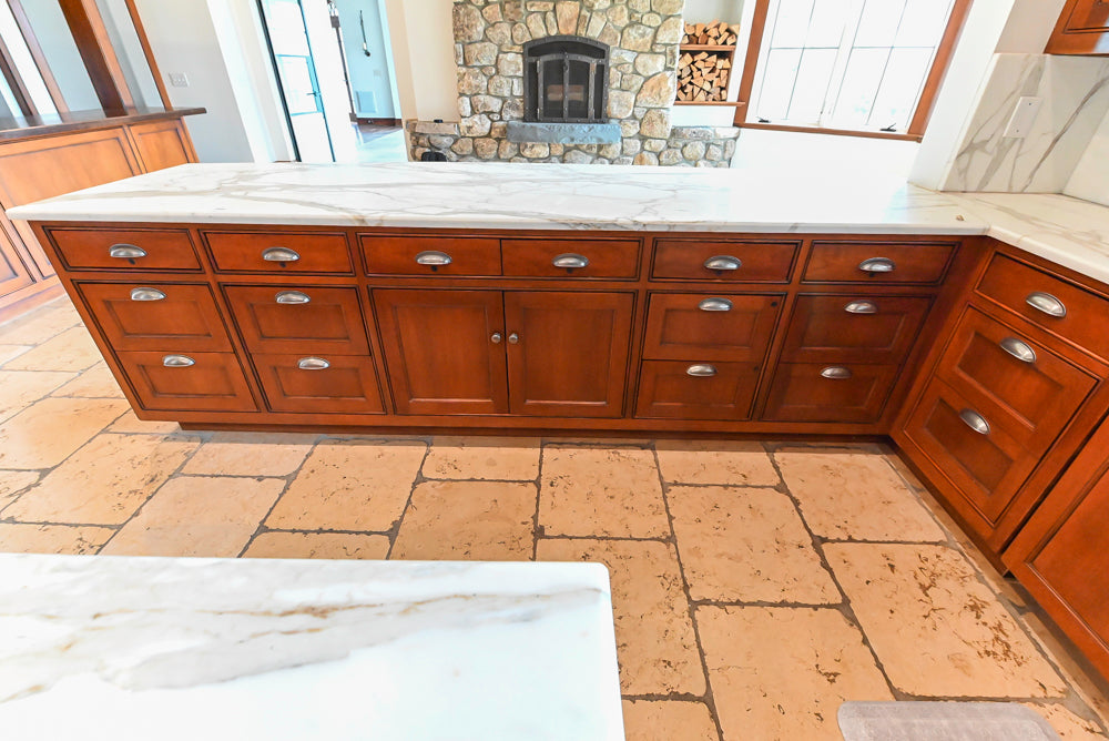 "The Highbury" Traditional Wooden Kitchen with Island & Viking Architectural Hearth