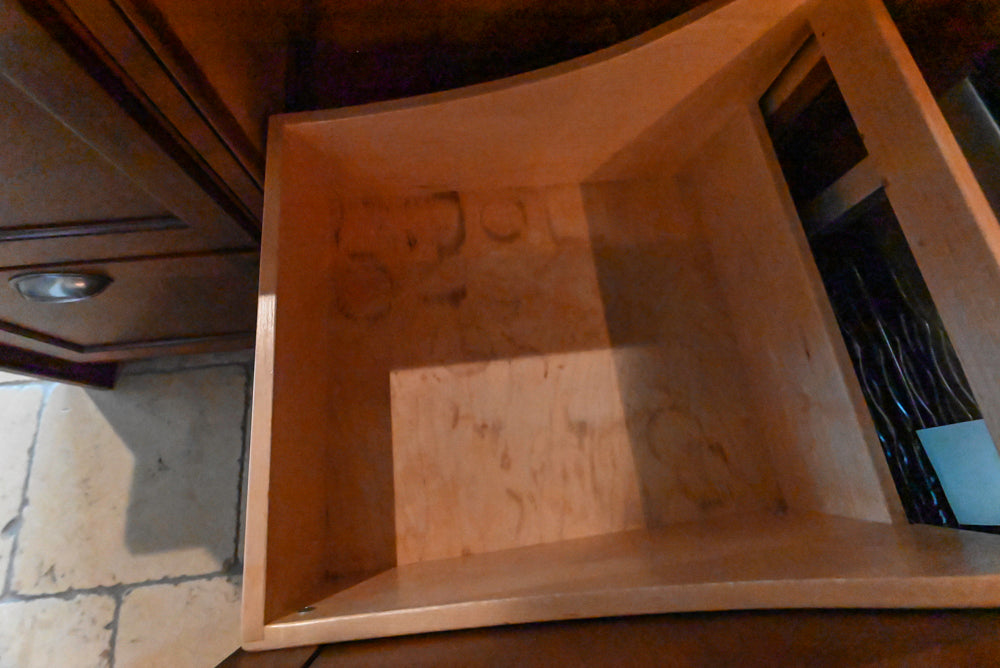 "The Highbury" Traditional Wooden Wet Bar with Sink, Faucet & Wine Cooler